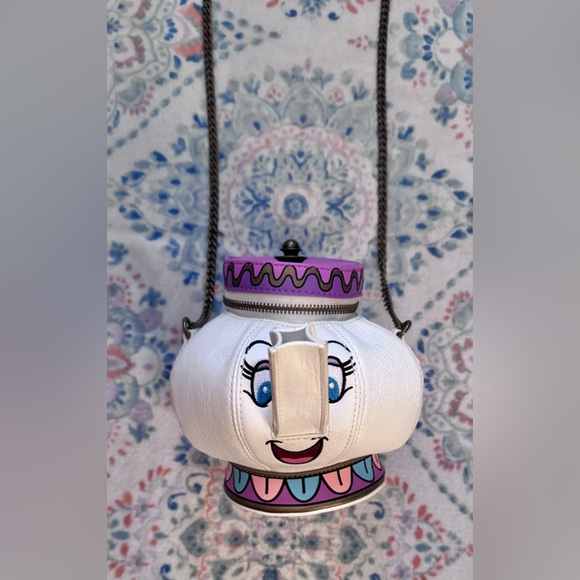 Loungefly Disney Beauty & The Beast Mrs. Potts Figural Crossbody RARE HTF - Picture 2 of 13